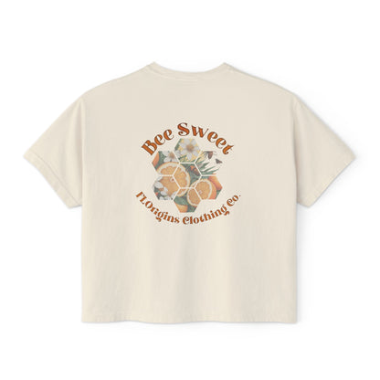 Bee Sweet Cropped Boxy Tee
