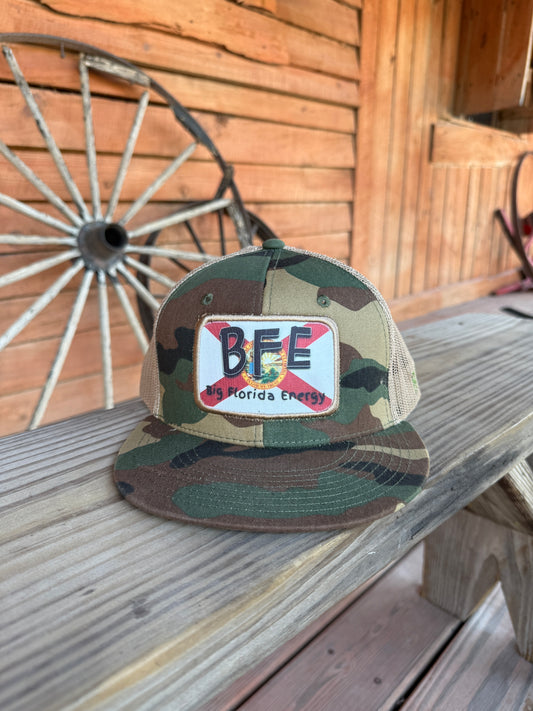 BFE Classic Camo Flatbill Snapback 🧢⚡🌴