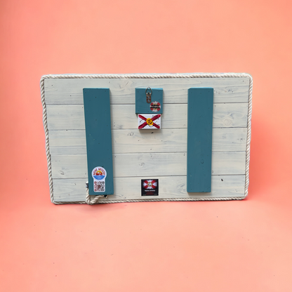 Cape Coral Solid Wood Florida Flag