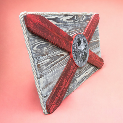 Cape Coral Solid Wood Florida Flag