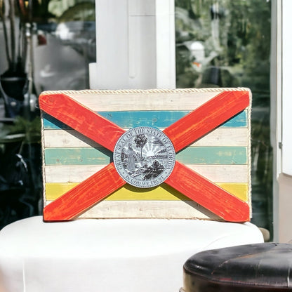 Islander Solid Wood Florida Flag