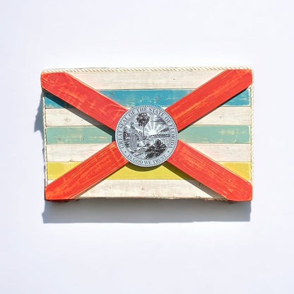 Islander Solid Wood Florida Flag
