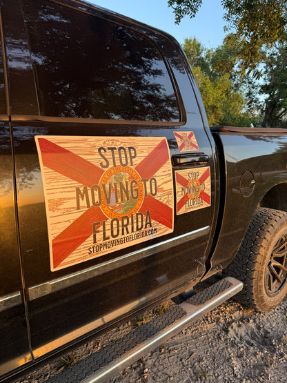 Stop Moving to Florida Vehicle Magnets 🛻🌴