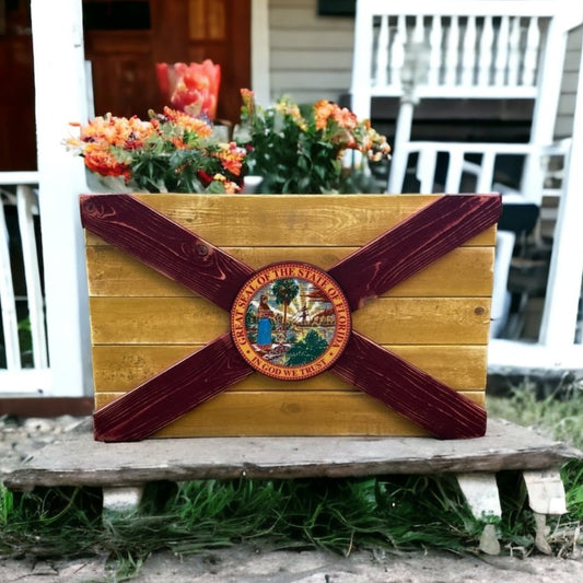 Tallahassee Solid Wood Florida Flag