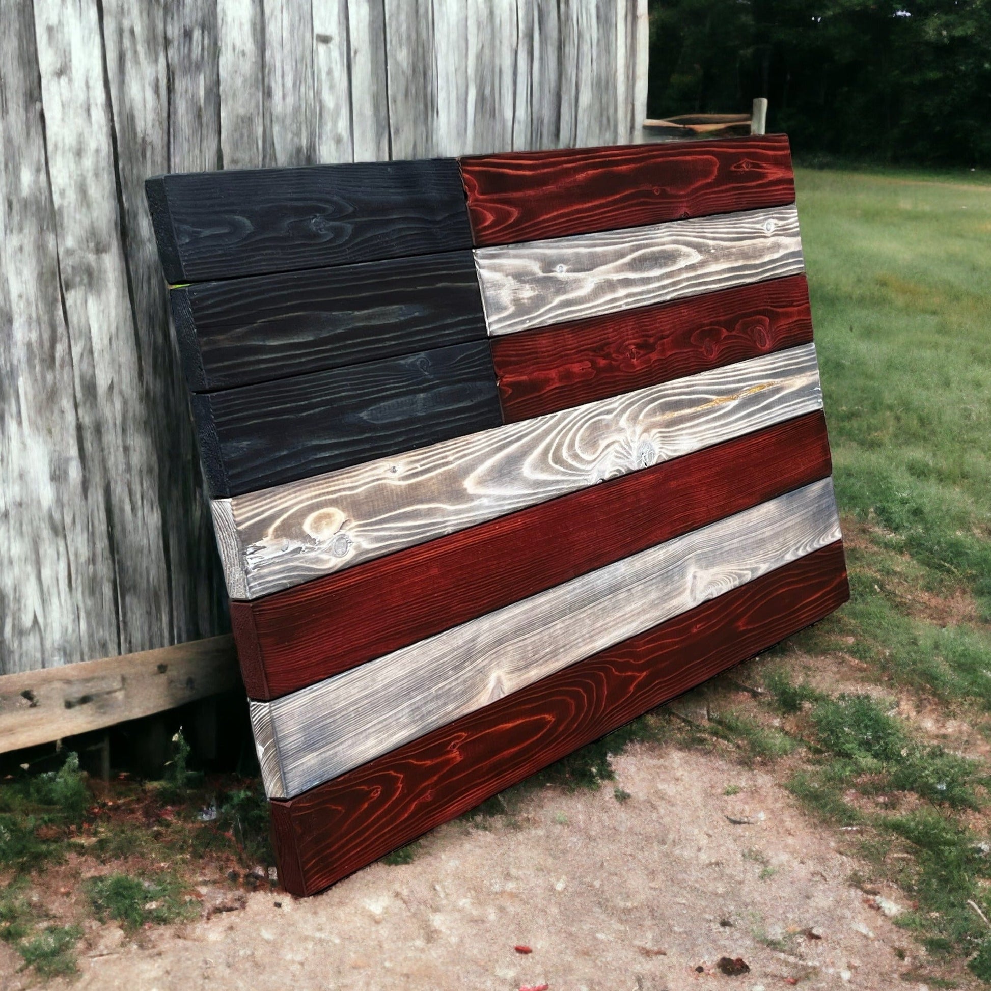 'Merica Solid Wood American Flag - Native Artistry